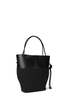 Pari Desai Calla Tote Black Leather/Black Canvas - Thumbnail 3