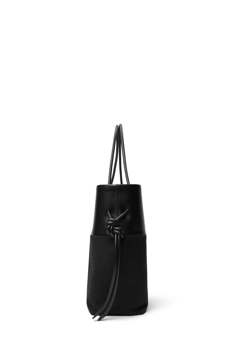 Pari Desai Calla Tote Black Leather/Black Canvas