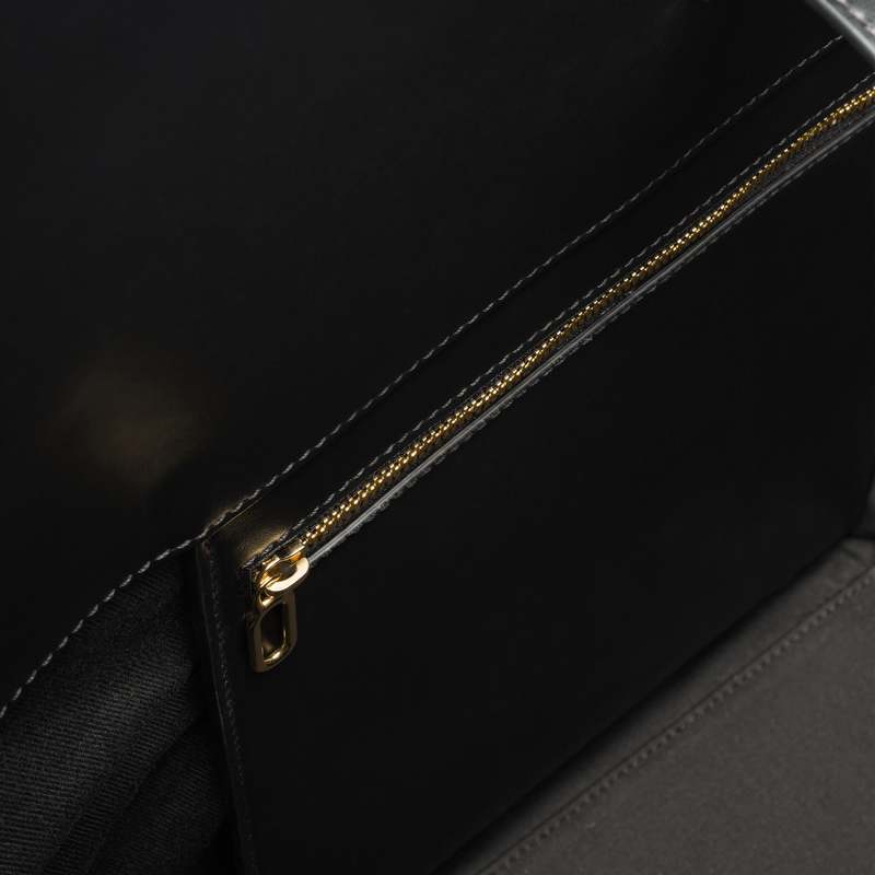 Pari Desai Calla Tote Black Leather/Black Canvas