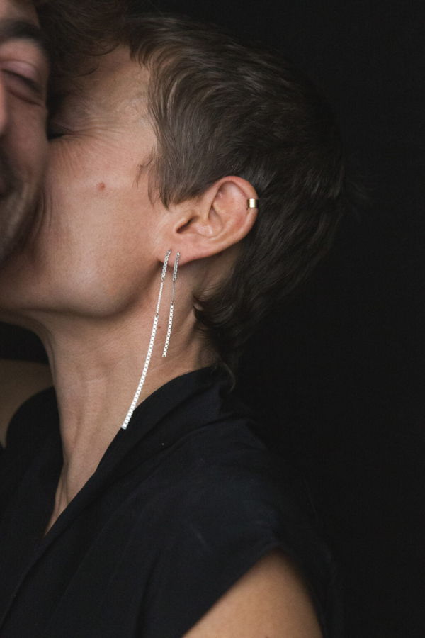 Saskia Diez Fringe Mixed Earrings Short Earrings