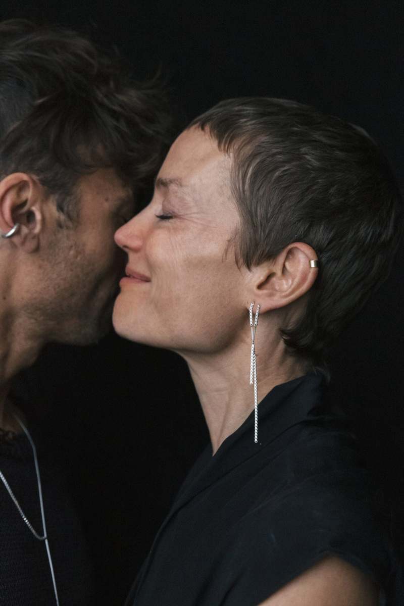 Saskia Diez Fringe Mixed Earrings Short Earrings