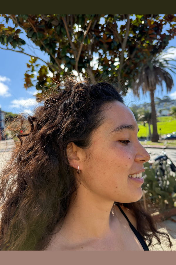 Monade Large Diamond Hoops