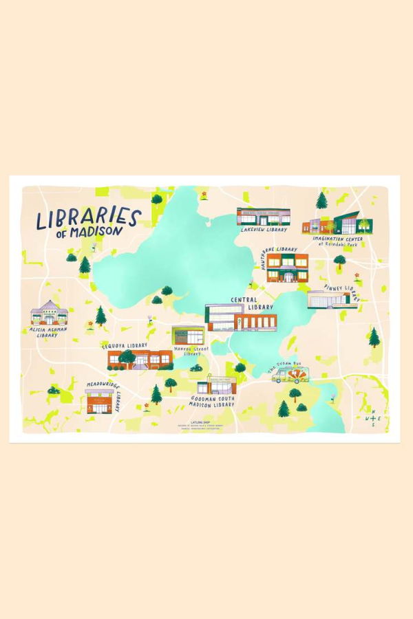 LATLONG.SHOP Libraries of Madison Print