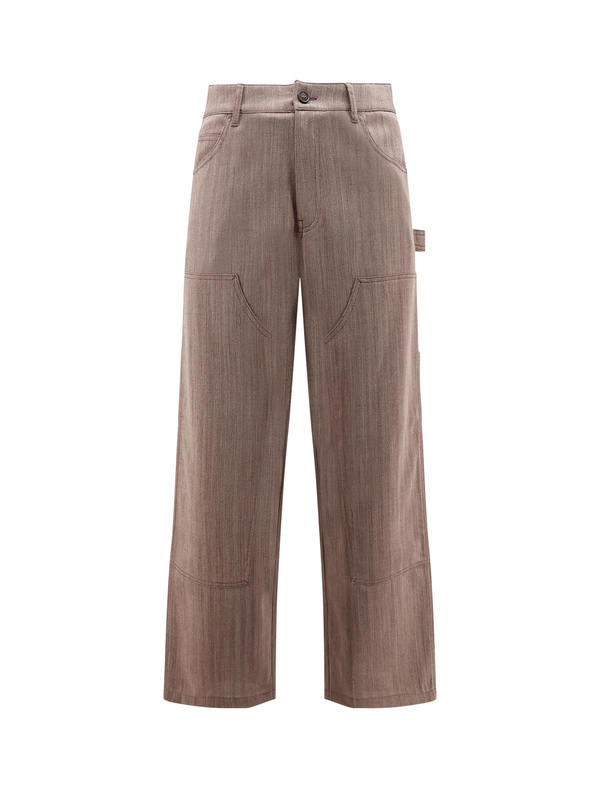 Golden Goose Marley Virgin Wool Blend Trousers - Maroon