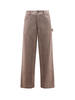 Golden Goose Marley Virgin Wool Blend Trousers - Maroon - Thumbnail 3