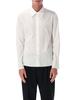 MM6 Maison Margiela White Cotton Shirt With Raw Hem Shirt - White - Thumbnail 1