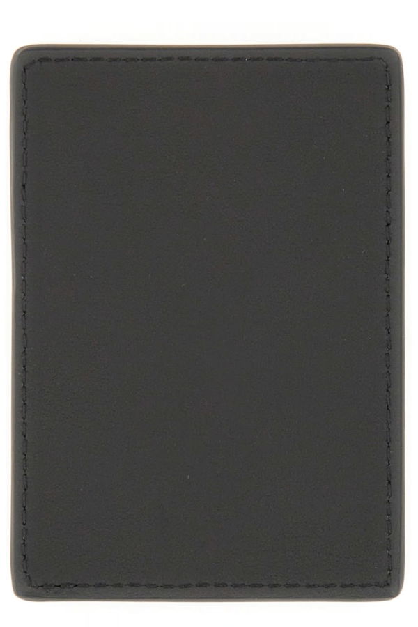 Alexander McQueen Magnetic Card Holder With Logo Card Holder - Black