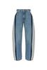 MM6 Maison Margiela Jeans With Stitching Jeans - Light Blue - Thumbnail 1