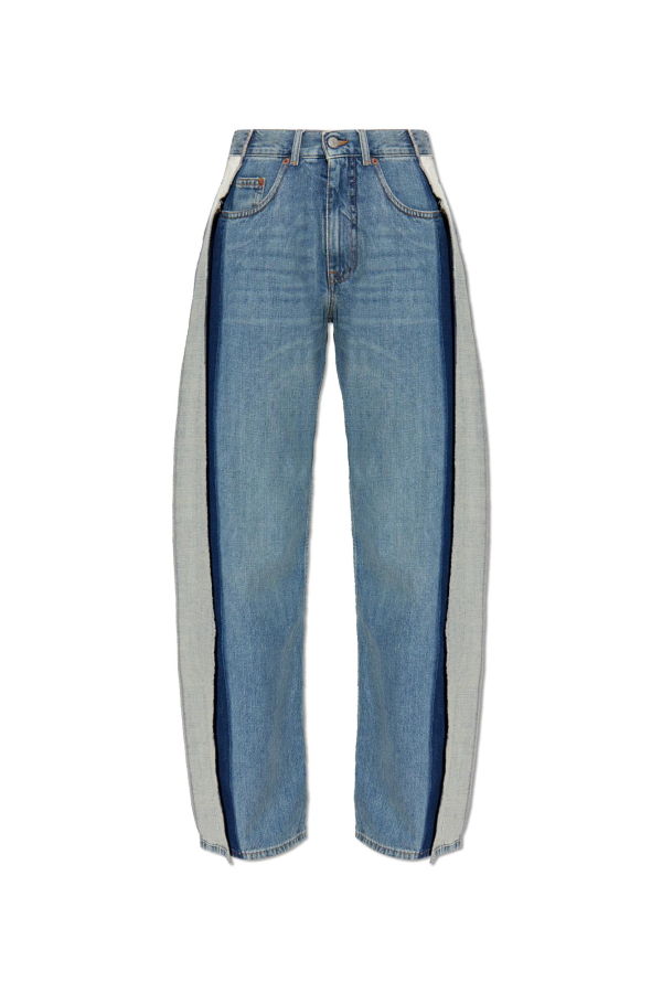 MM6 Maison Margiela Jeans With Stitching Jeans - Light Blue