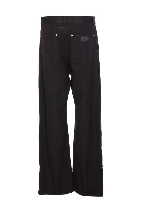 MM6 Maison Margiela Straight Leg Jeans - Black