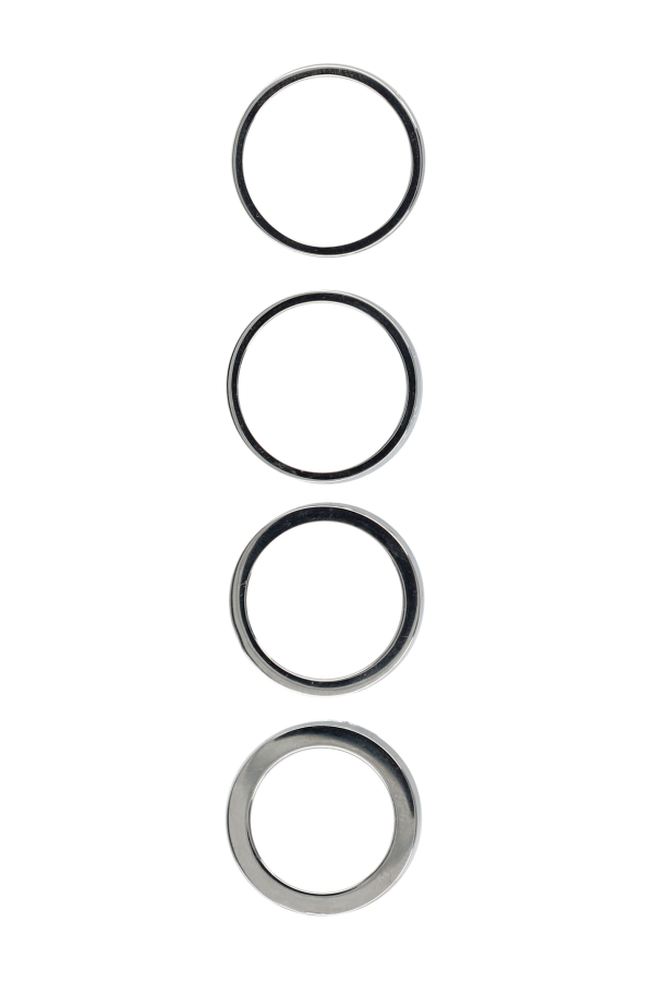 MM6 Maison Margiela Stacked Numeric Metal Ring - Silver