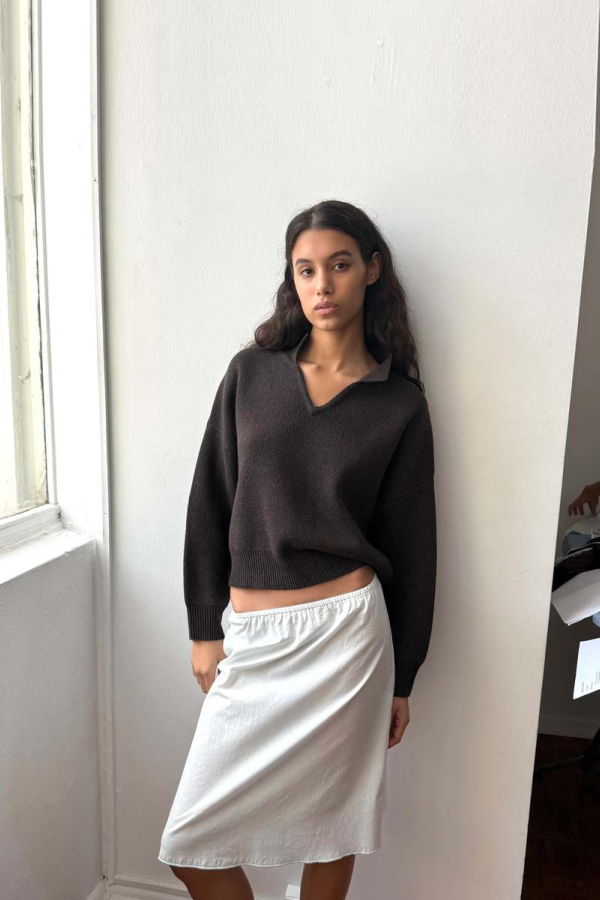 Deiji Studios Collared Pullover