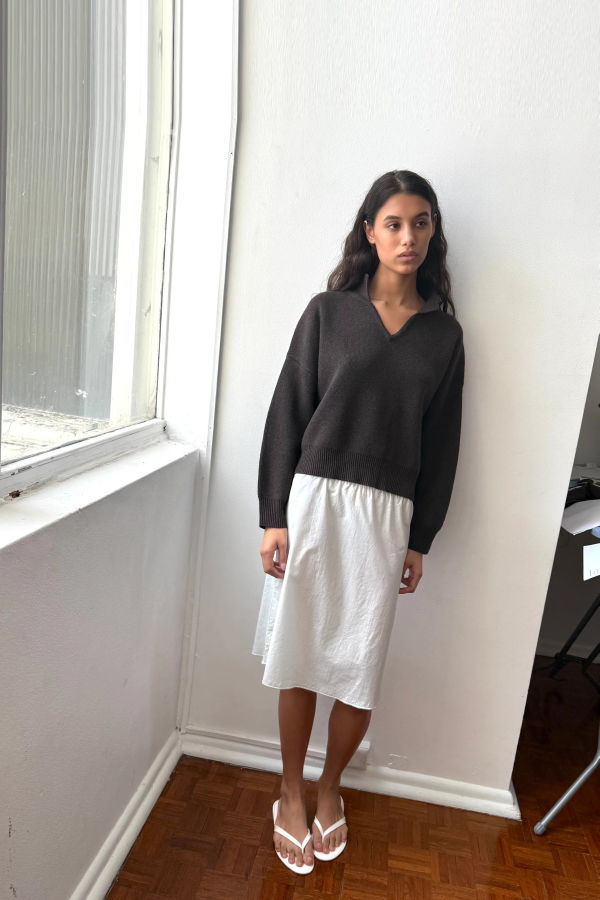 Deiji Studios Collared Pullover