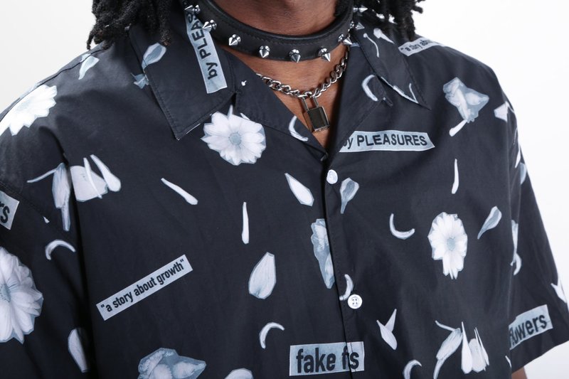 PLEASURES FAKE FLOWER CAMP SHIRTS