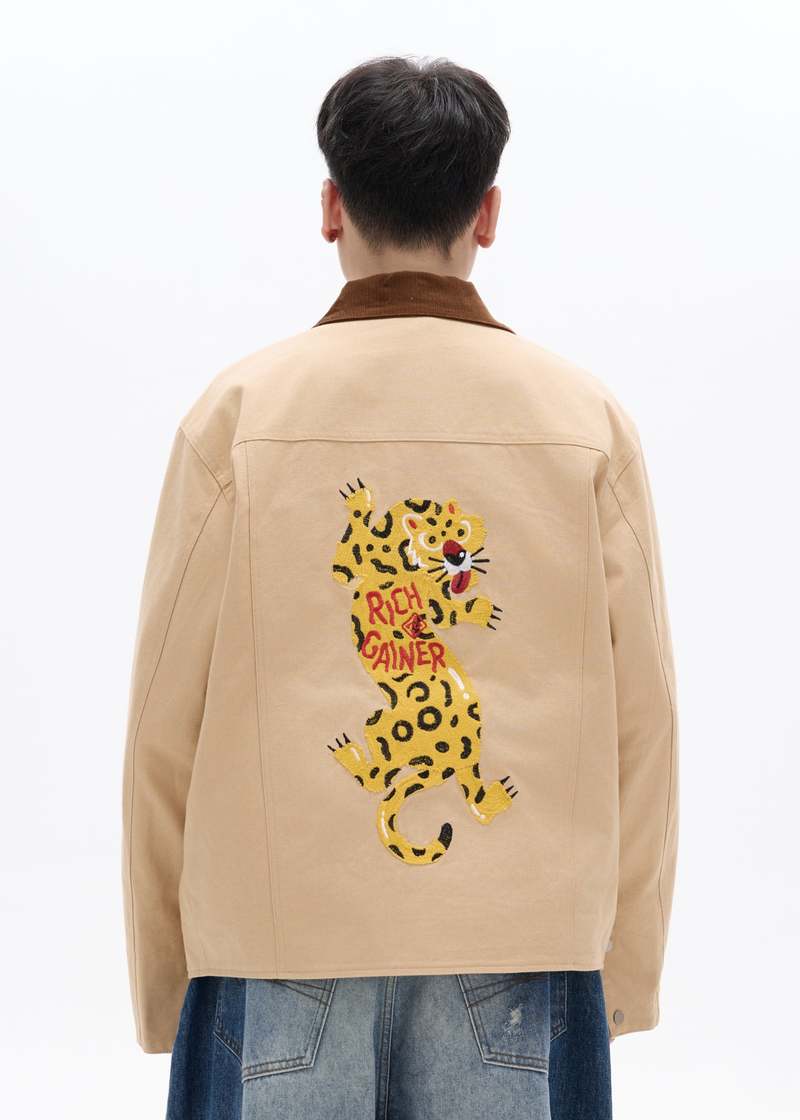 RICHGAINER Tiger Jacket - Beige