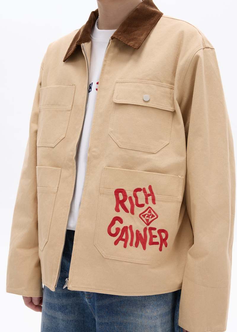 RICHGAINER Tiger Jacket - Beige
