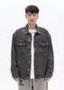 RICHGAINER Denim Jacket - Black - Thumbnail 1