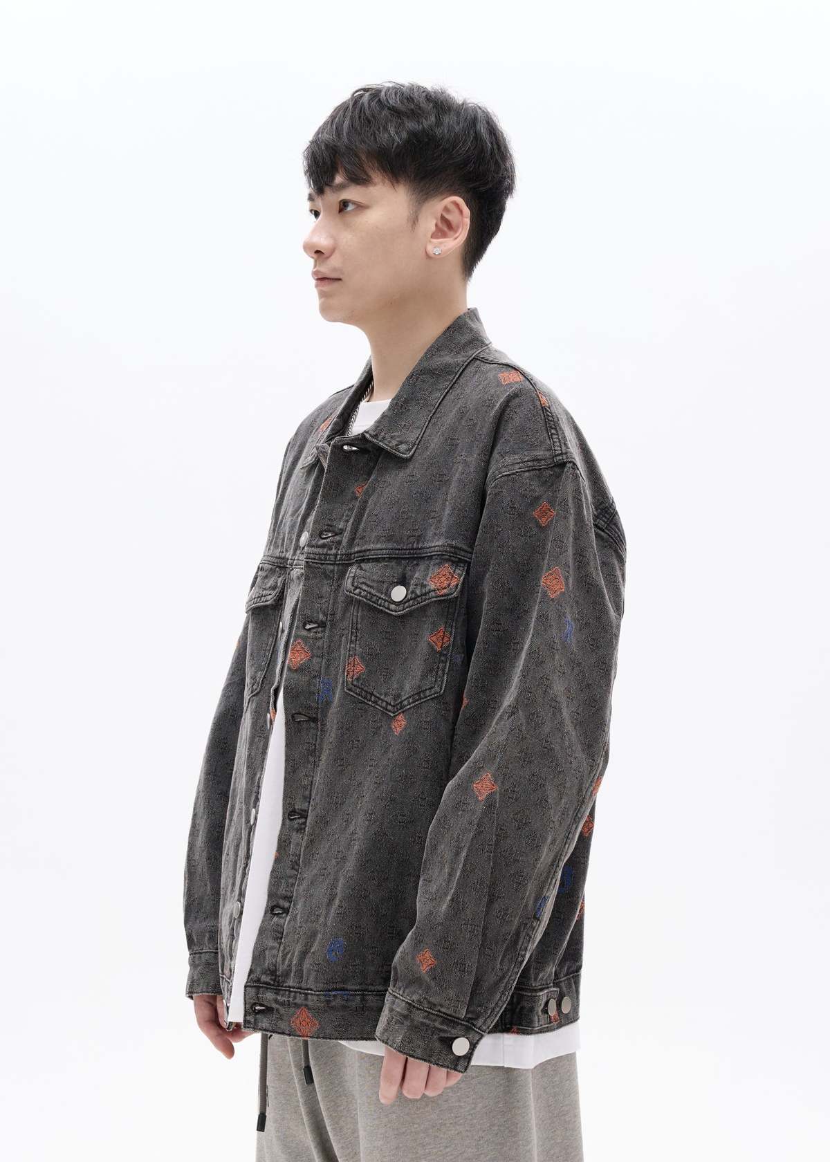 RICHGAINER Denim Jacket - Black - Image 2 of 7