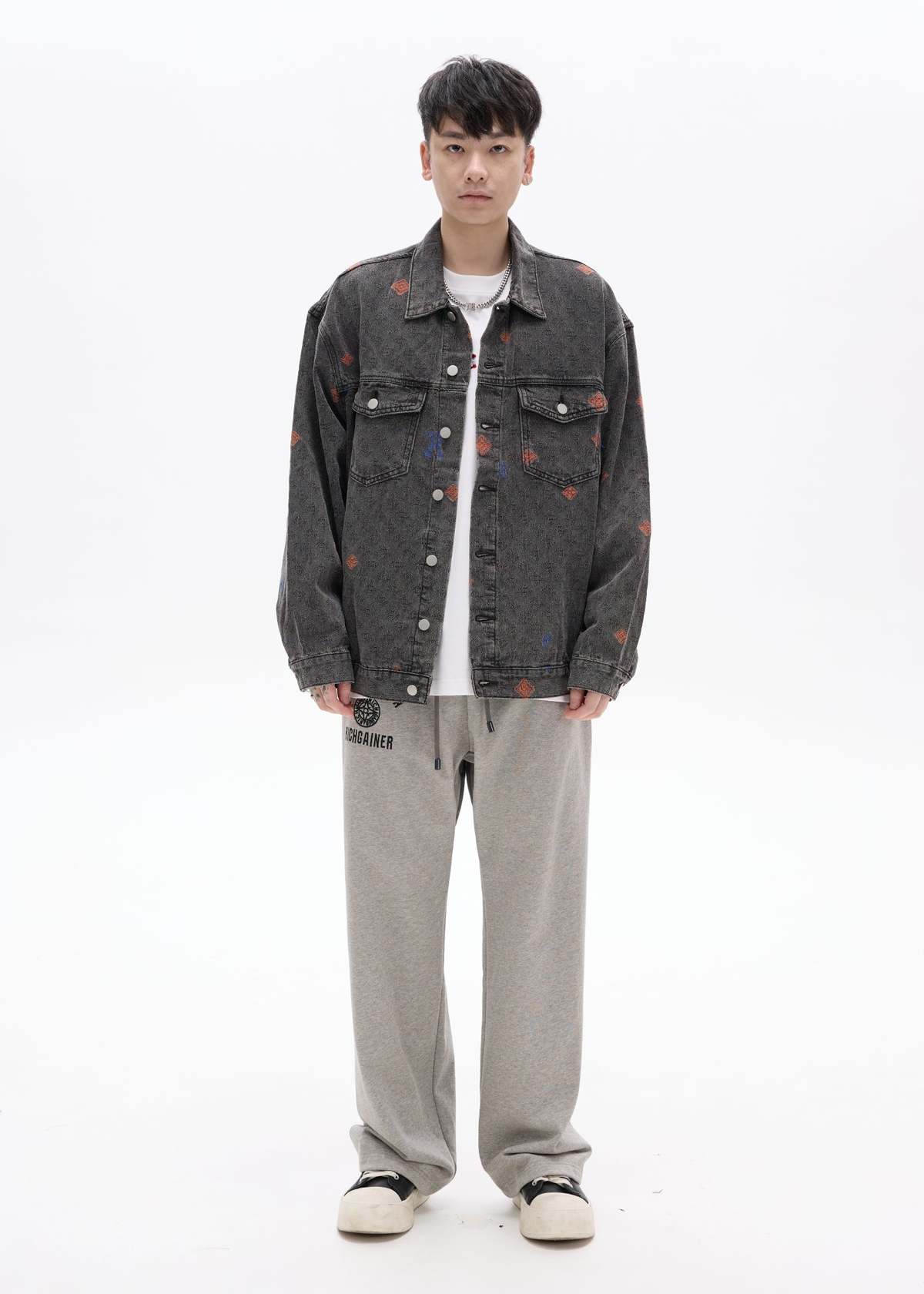 RICHGAINER Denim Jacket - Black - Image 6 of 7