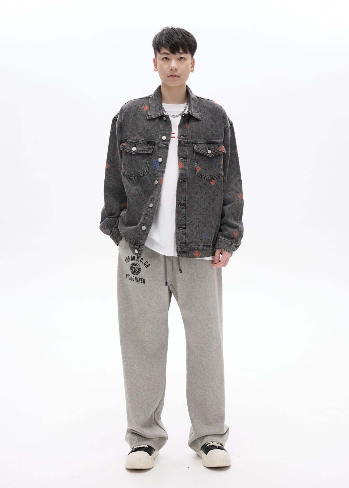 RICHGAINER Denim Jacket - Black - Image 7 of 7