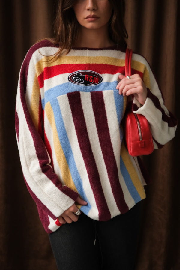 RÉSUMÉ Henley Knit Pullover - Multi