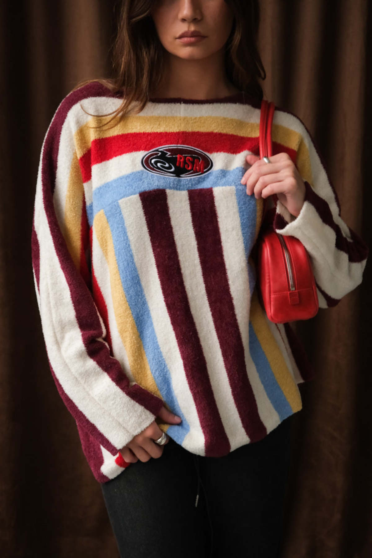 RÉSUMÉ Henley Knit Pullover - Multi - Image 1 of 7