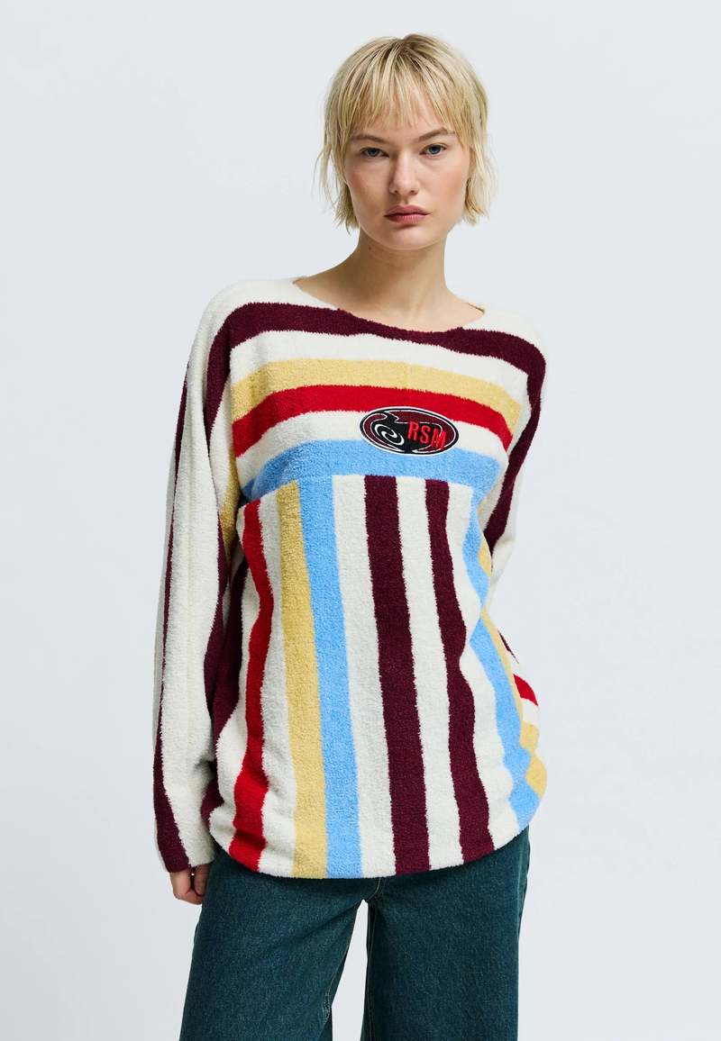 RSUM Henley Knit Pullover - Multi