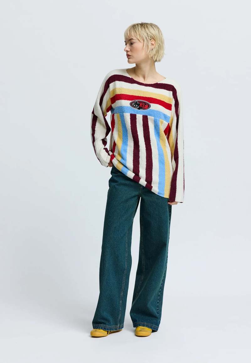RSUM Henley Knit Pullover - Multi