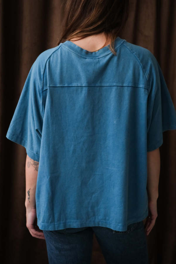 Ciao Ciao Vacay Crop Tee - Blue