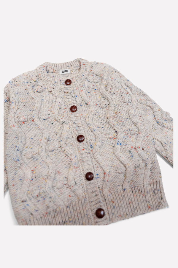 Gigi Knitwear Bubble Cardigan Mini