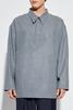 Ami Alexandre Mattiussi Wool Polo Polo Shirt - Gray - Thumbnail 3