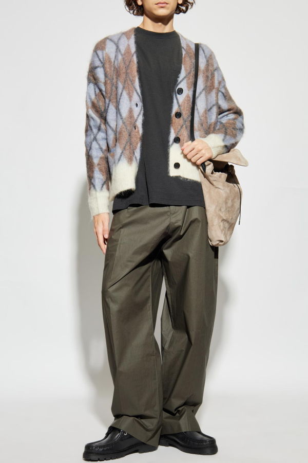 Acne Studios Pants With Logo - Green