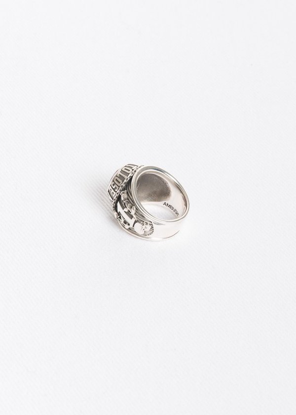 アクセサリー AMBUSH CLASS RING SILVER RED Ambush Class Ring - Silver/Red | Garmentory