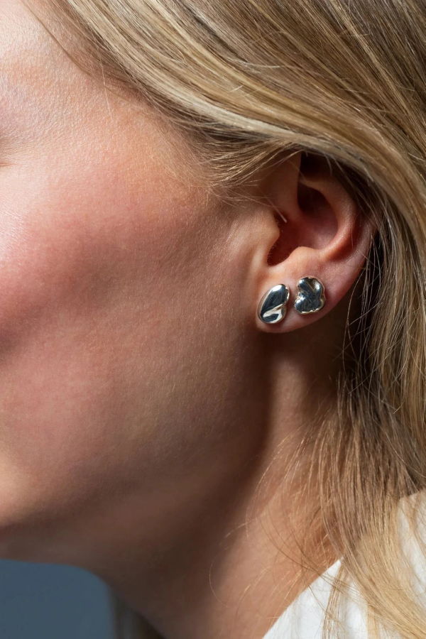 Séola atelier Feuille Stud Earring