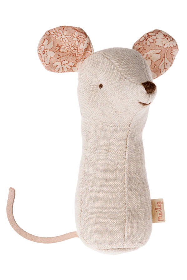 Maileg Lullaby Friends Mouse Rattle - Cream