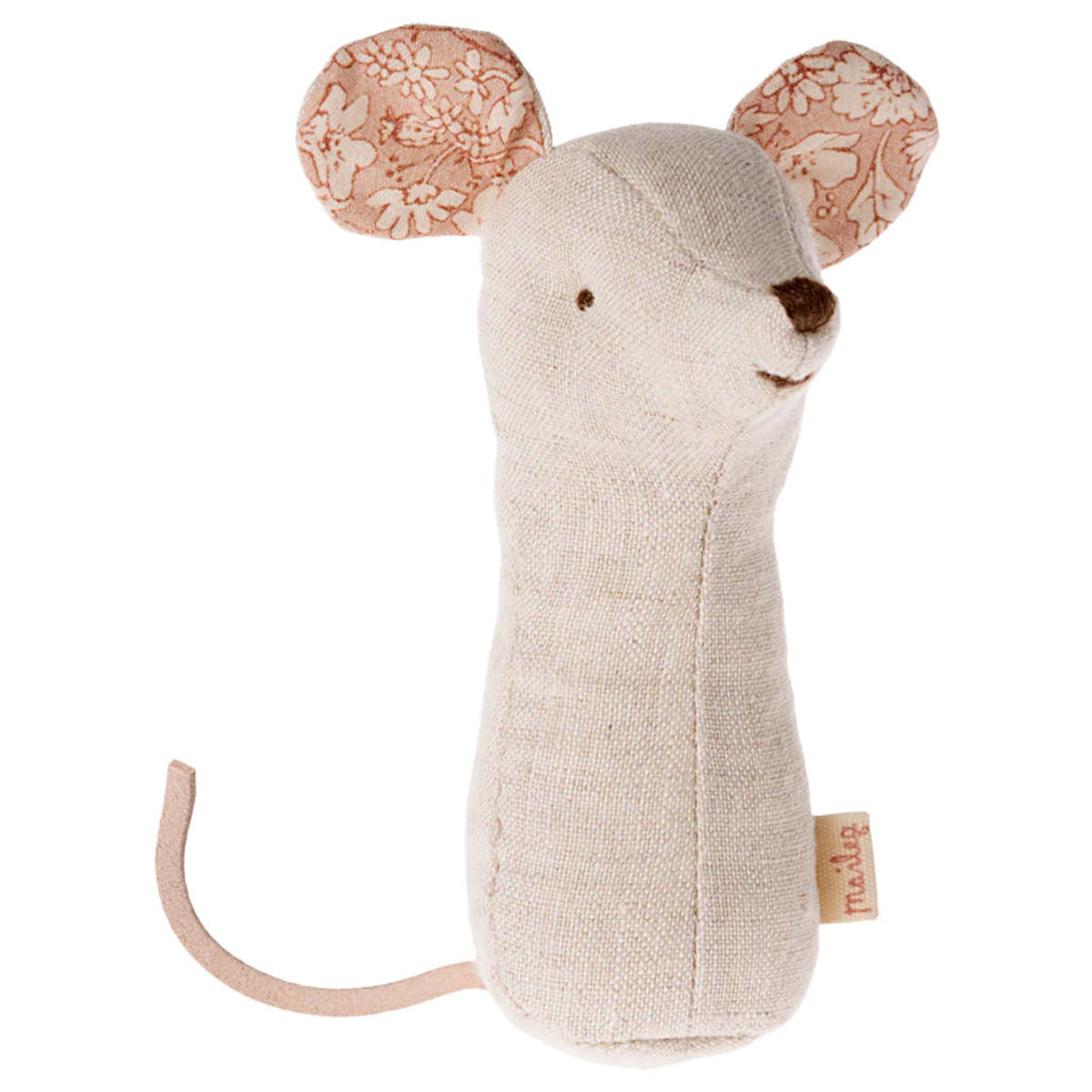 Maileg Lullaby Friends Mouse Rattle - Cream - Image 1 of 2