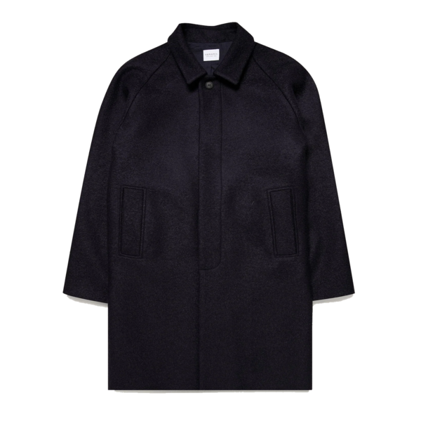 Sunspel Boiled Wool Jersey Coat