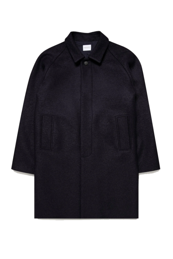 Sunspel Boiled Wool Jersey Coat