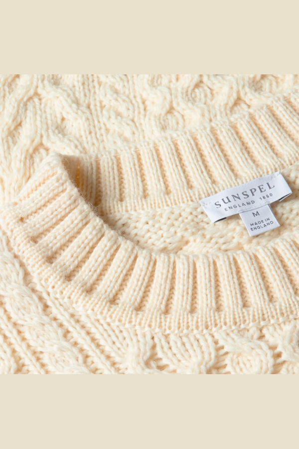 Sunspel Cable Knit Jumper