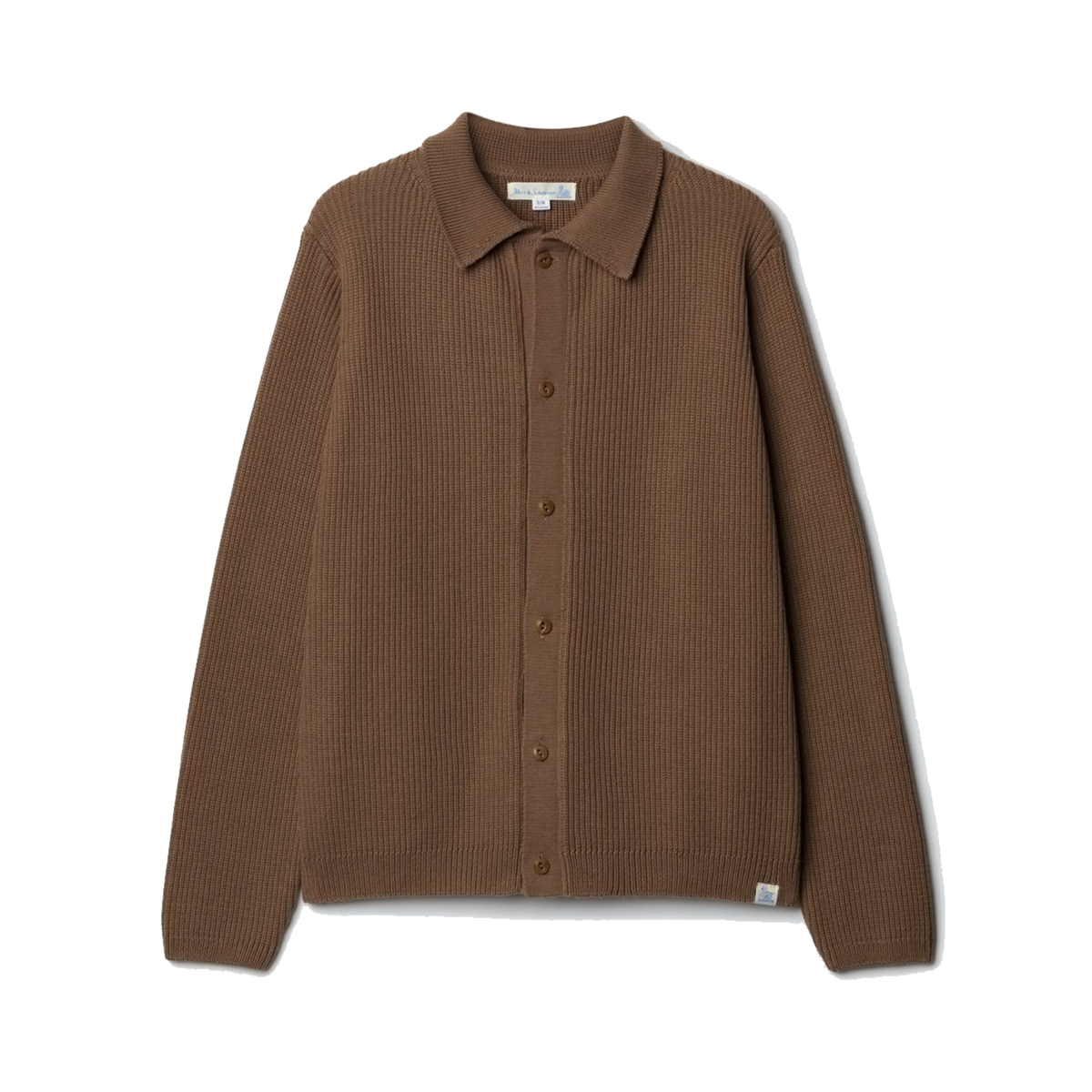 Merz b. Schwanen Knitted Sturdy Ribbed Shirt Jacket - Image 2 of 2