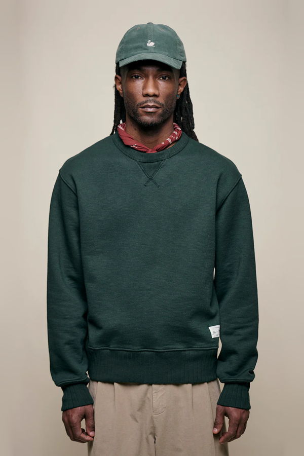 Merz b. Schwanen Textured Heavyweight Rugged Fleece Sweatshirt