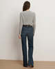Veronica Beard Crosbie Slim Wide-Leg Jean - City Lights - Thumbnail 3