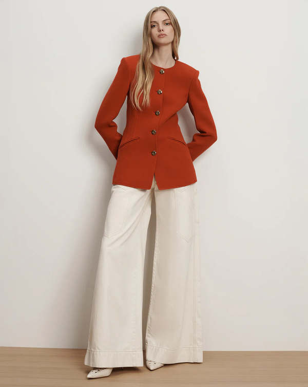 Veronica Beard Jessup Jacket - Carnelian Red