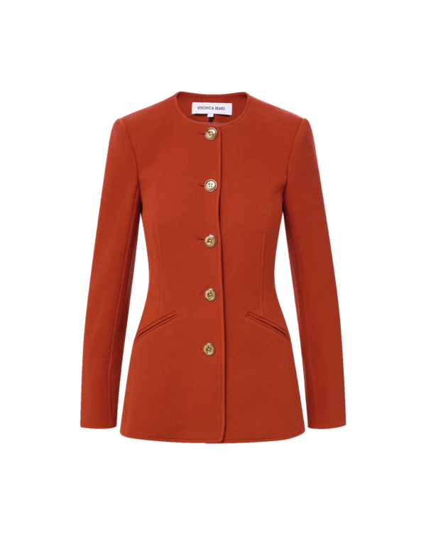 Veronica Beard Jessup Jacket - Carnelian Red