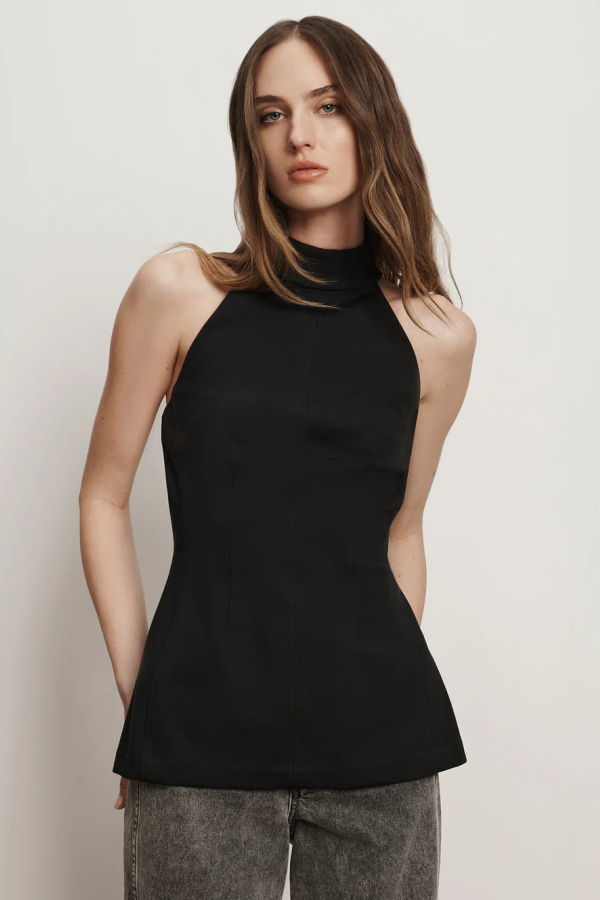 Veronica Beard Johanne Top - Black