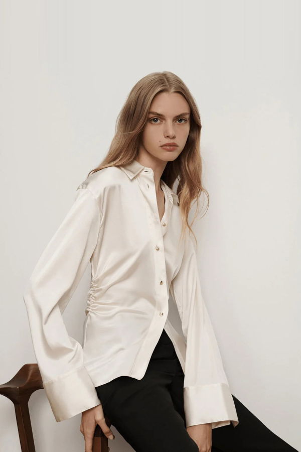 Veronica Beard Shiona Blouse - Dove