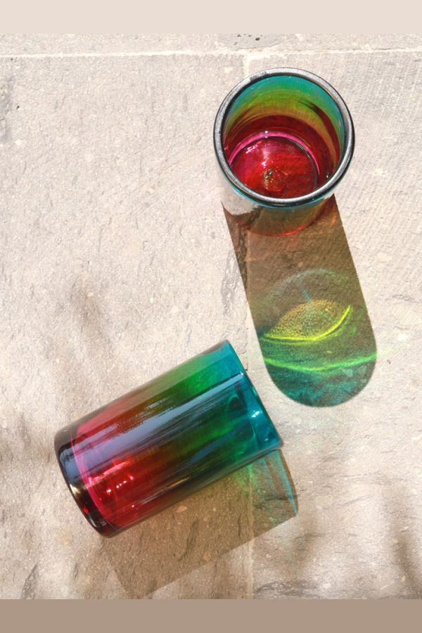 Luz Collective Jewel Glass Tumbler Set