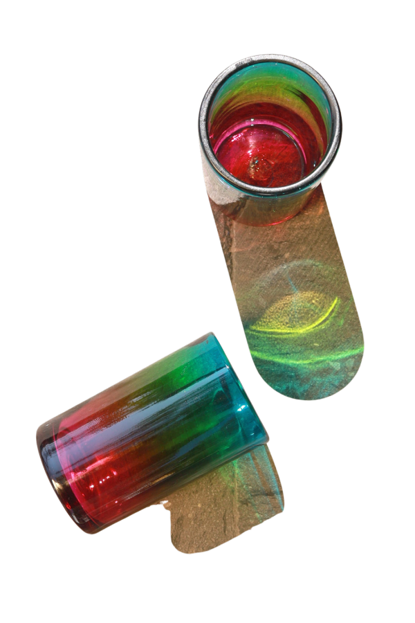 Luz Collective Jewel Glass Tumbler Set