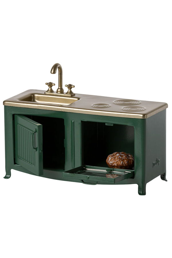 Maileg Mouse Kitchen Miniature Chef Station - Brown