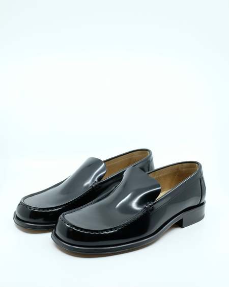 靴 ECKHAUS LATTA Black Stacked Loafers Eckhaus Latta Black Stacked Loafers Eckhaus Latta